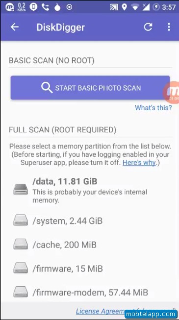 Screenshot 1 DiskDigger