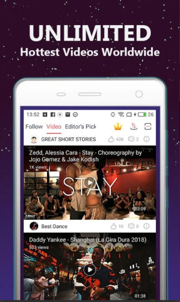 مشاهدة اكثر الفديوهات مشاهدة في تطبيق Zapya 