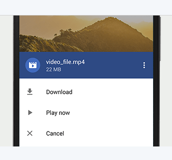 تحميل الفديوهات في تطبيق opera mini