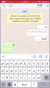 واجهة المحادثة