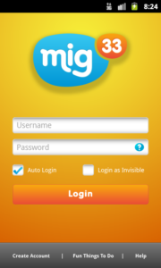 mig33 sign up