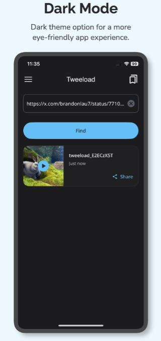 Tweeload screenshot 3