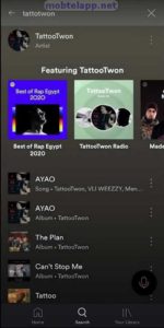 وضع اسم الفنان في Spotify