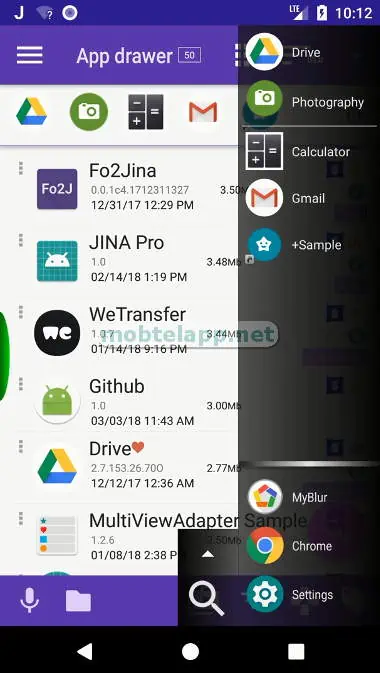 JINA Drawer - Apps Organizer screenshot 3